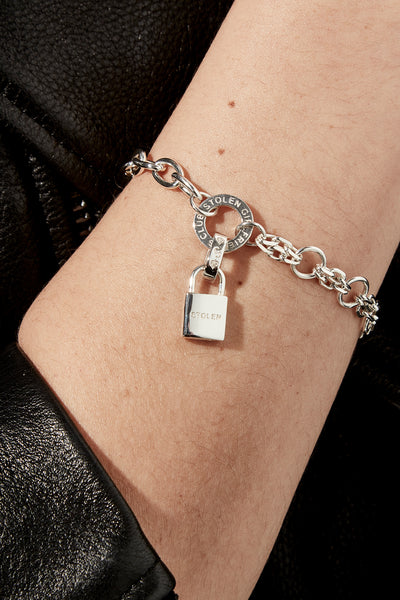 STOLEN  - STOLEN PADLOCK CHARM - 100% STERLING SILVER