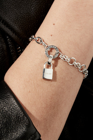 STOLEN  - STOLEN PADLOCK CHARM - 100% STERLING SILVER