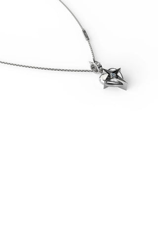 STOLEN - CELESTIAL HEART NECKLACE - SILVER/TOPAZ