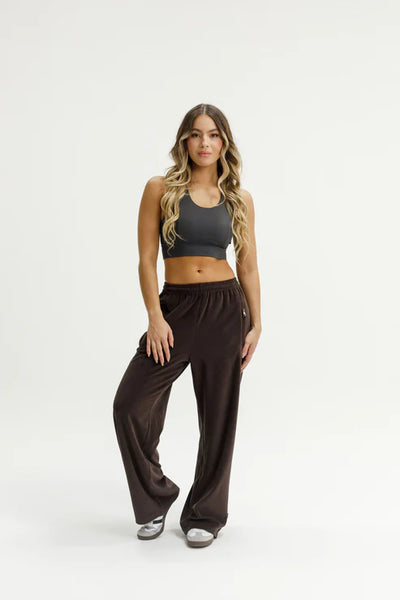 ROSE ROAD - JETT PANTS - COCOA VELOUR