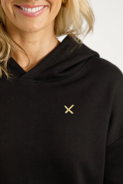Homelee ALPINE ELLIOT HOODIE - Black w Gold X