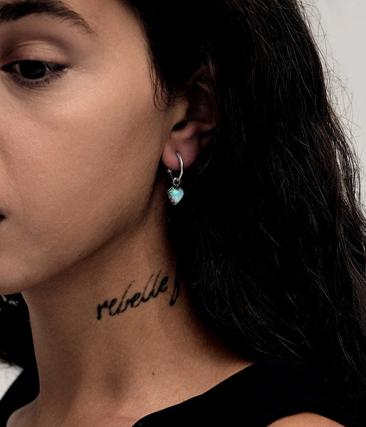 STOLEN - LOVE ANCHOR EARRINGS - BELLO OPAL