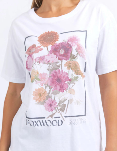 Foxwood - BLOOM TEE - VINTAGE WHITE