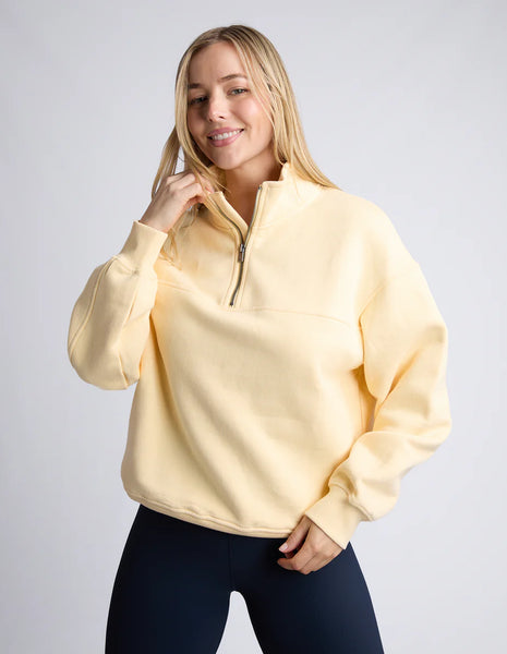 Foxwood - COLLEGE ZIP CREW - LEMON