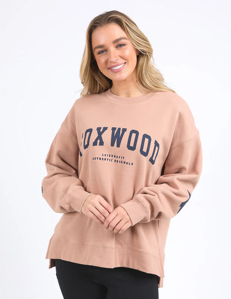 Foxwood - Interval Crew - TAN w NAVY