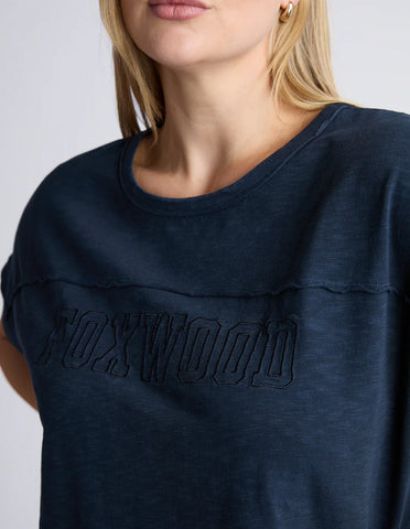 Foxwood - THROW ON S/S TEE - NAVY