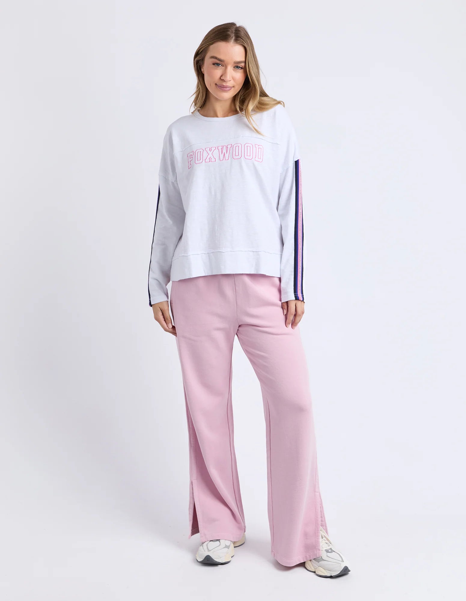 Foxwood - RACER THROW ON TEE - WHITE