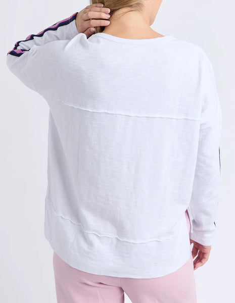 Foxwood - RACER THROW ON TEE - WHITE