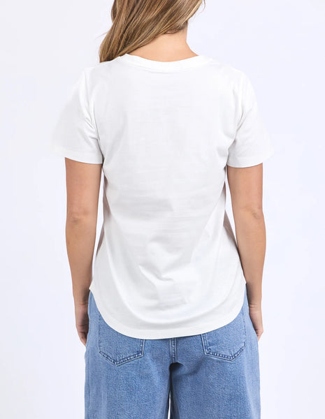 Foxwood - WILD ROSE TEE - VINTAGE WHITE