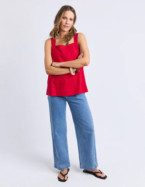 Foxwood - LOURDES TOP - CRIMSON
