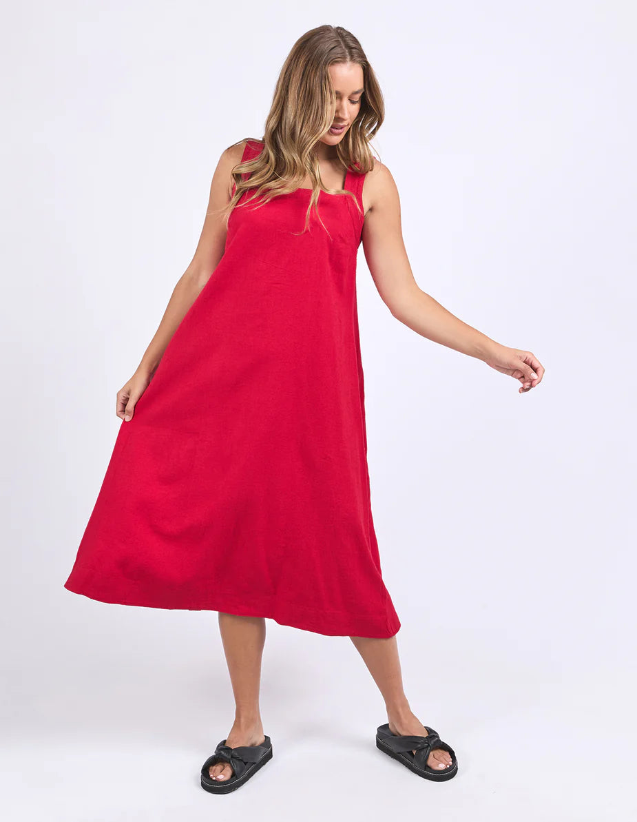 Foxwood - LOURDES DRESS - CRIMSON