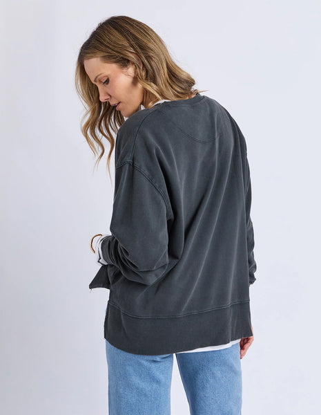 Foxwood - FLOWERS CREW - WASHED BLACK