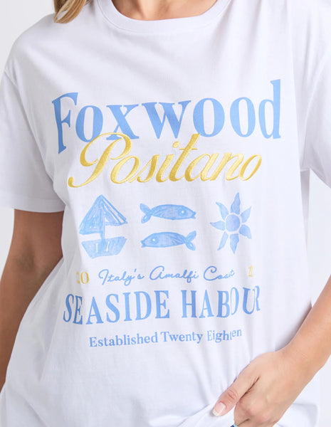 Foxwood - POSITANO TEE - WHITE