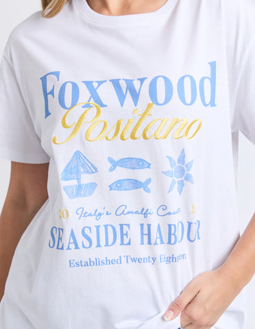 Foxwood - POSITANO TEE - WHITE