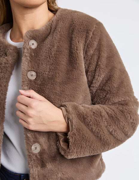 Foxwood - SOFIA FUR JACKET - MOCHA