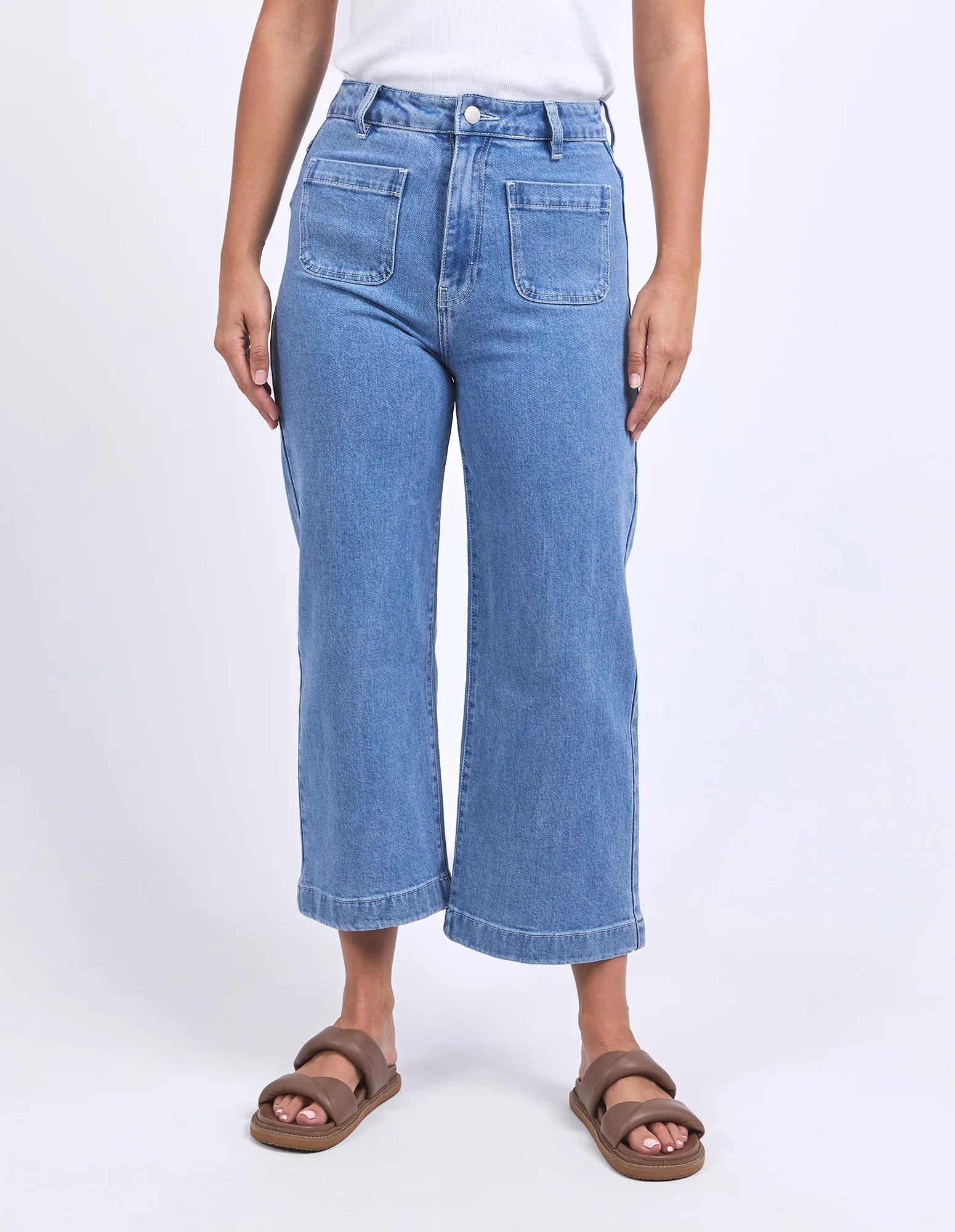 Foxwood - SARAH CROP JEAN - LIGHT BLUE