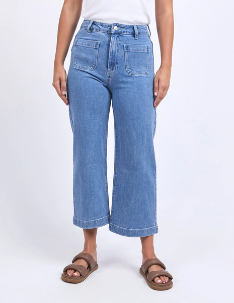 Foxwood - SARAH CROP JEAN - LIGHT BLUE
