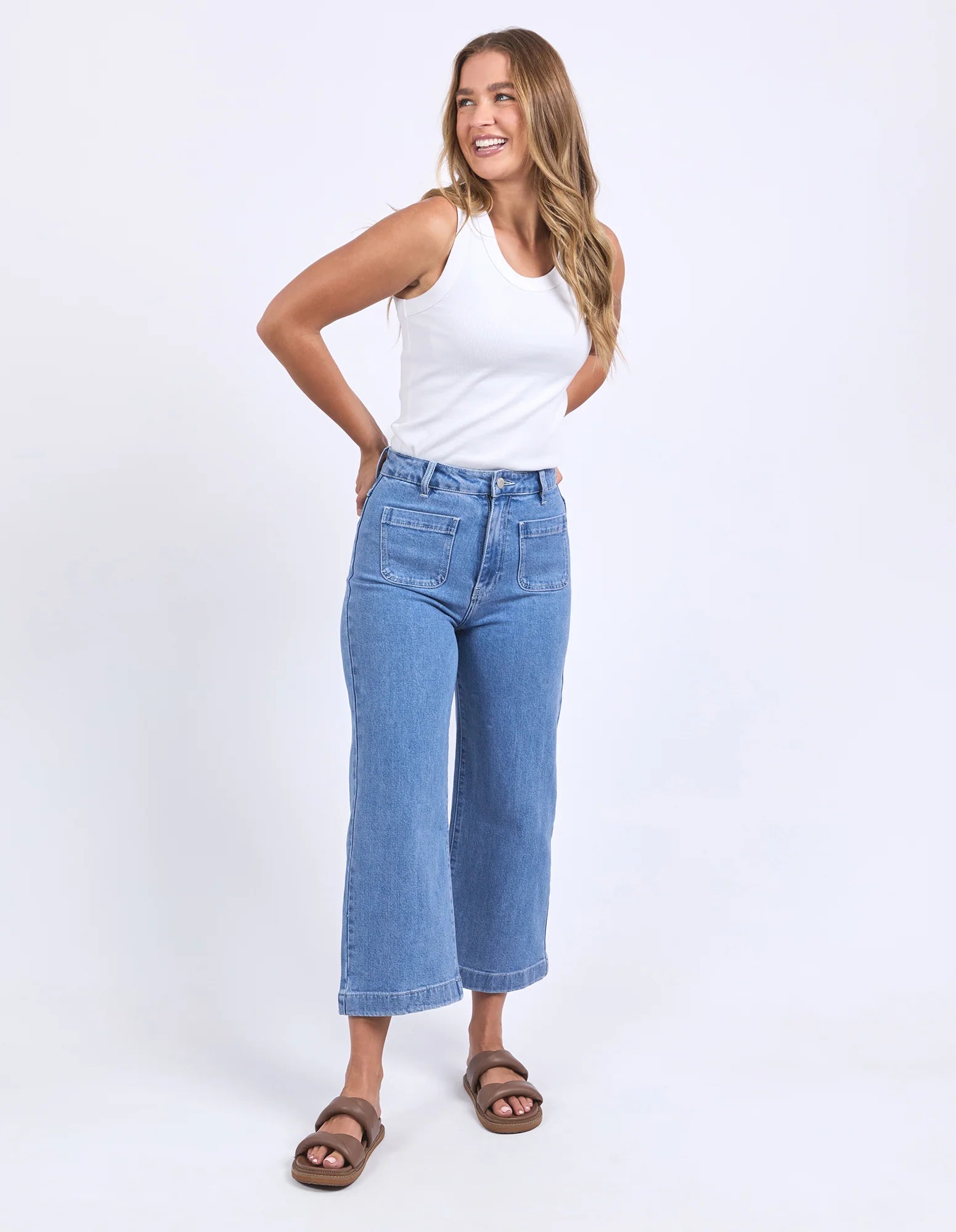 Foxwood - SARAH CROP JEAN - LIGHT BLUE
