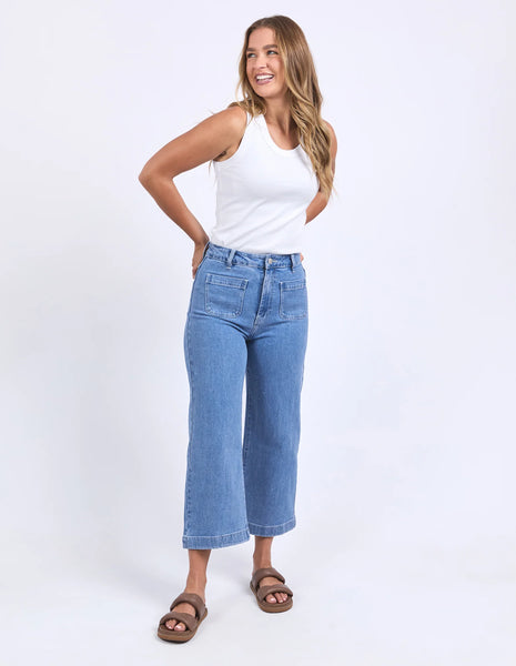 Foxwood - SARAH CROP JEAN - LIGHT BLUE