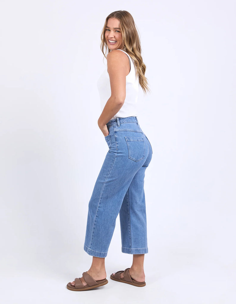 Foxwood - SARAH CROP JEAN - LIGHT BLUE