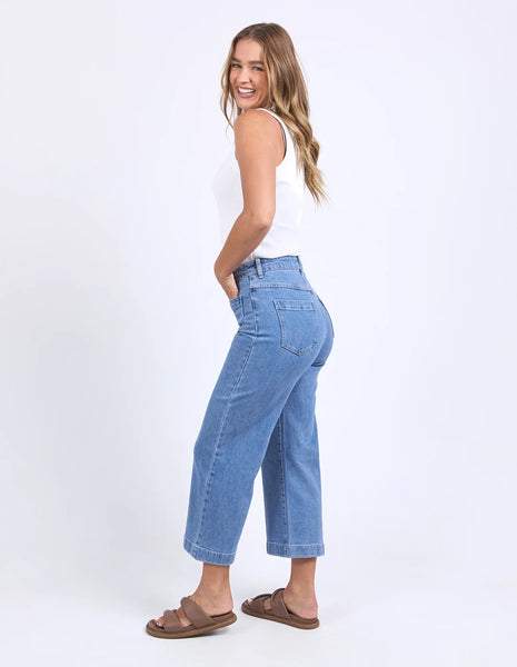 Foxwood - SARAH CROP JEAN - LIGHT BLUE