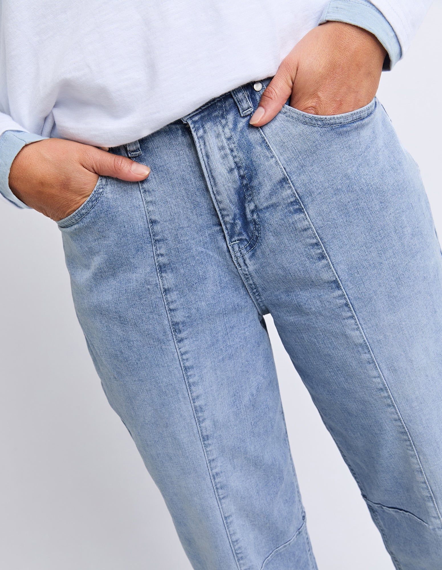 Foxwood - AMBROSE BARREL JEAN - LIGHT BLUE