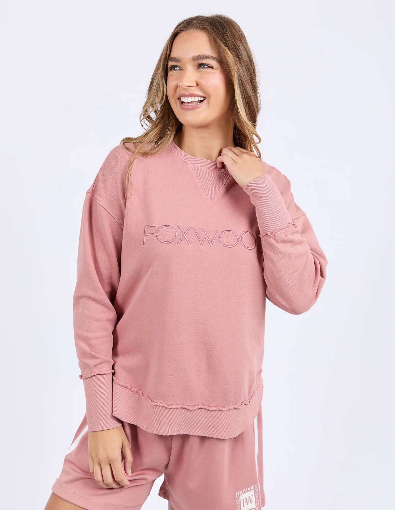 Foxwood - Simplified Crew - DUSTY ROSE
