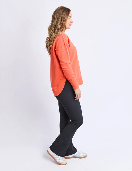 Foxwood - SIMPLIFIED CREW - ORANGE RED