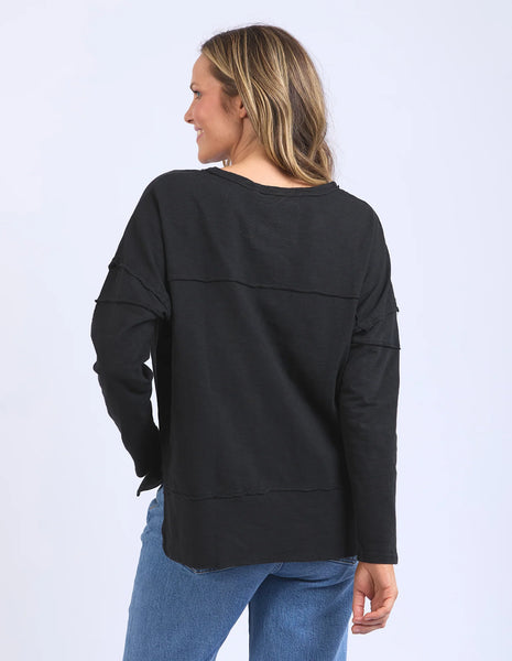 Foxwood - JAYNE THROW ON TOP - BLACK