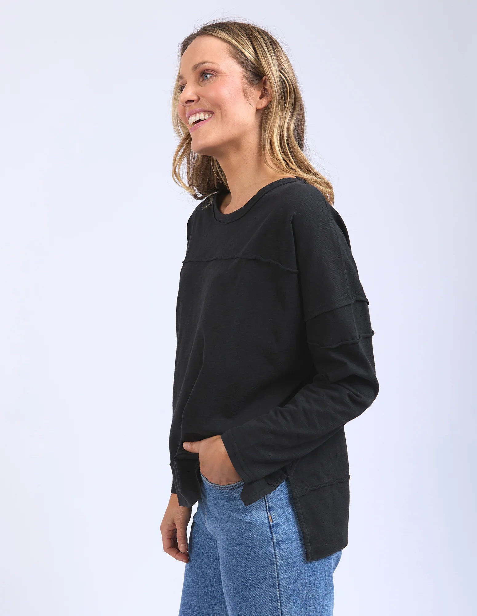 Foxwood - JAYNE THROW ON TOP - BLACK