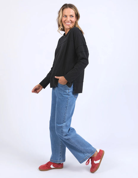 Foxwood - JAYNE THROW ON TOP - BLACK