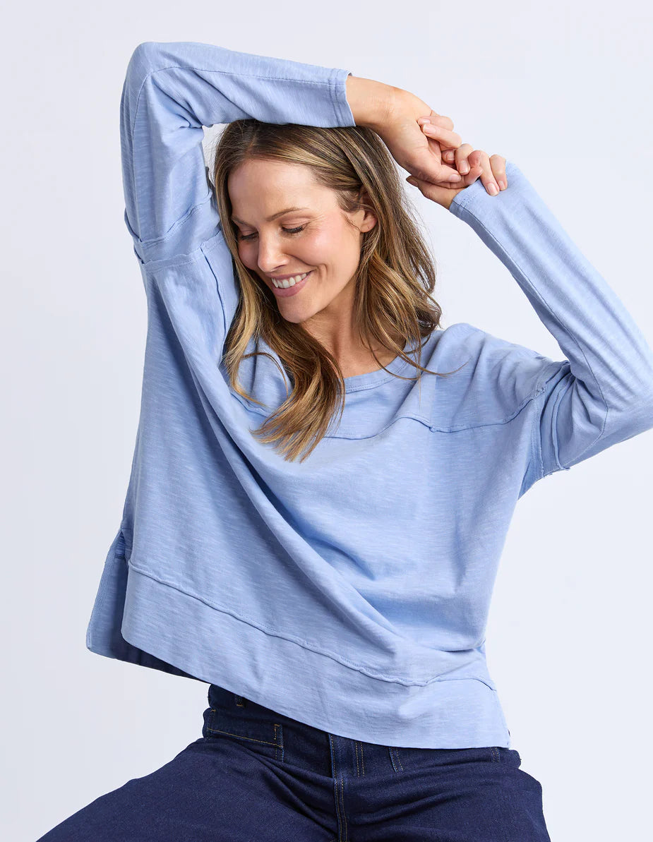 Foxwood - JAYNE THROW ON TOP - LIGHT BLUE