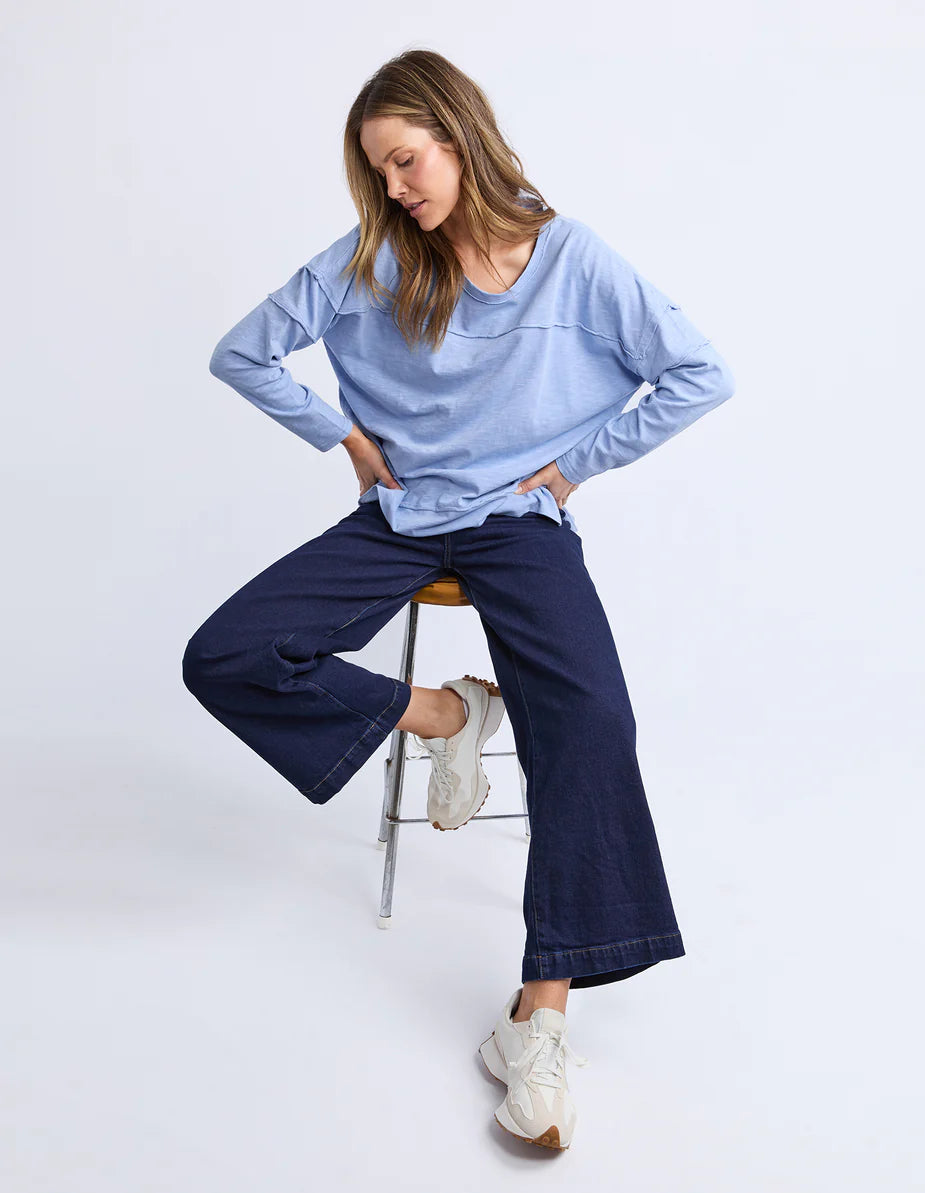 Foxwood - JAYNE THROW ON TOP - LIGHT BLUE