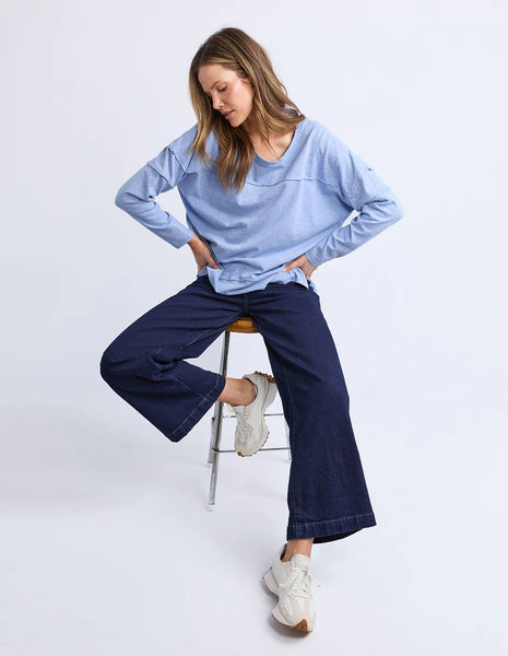 Foxwood - JAYNE THROW ON TOP - LIGHT BLUE