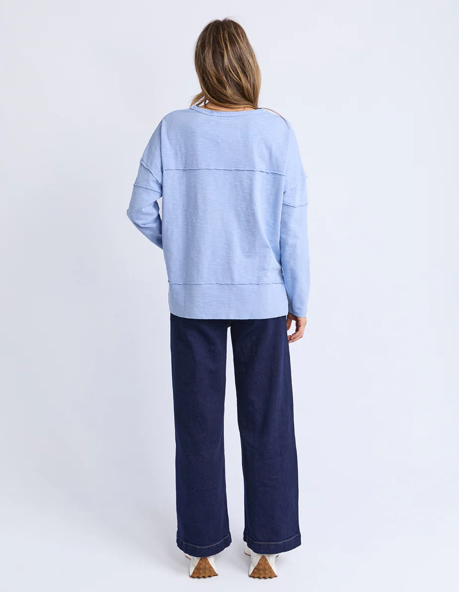 Foxwood - JAYNE THROW ON TOP - LIGHT BLUE