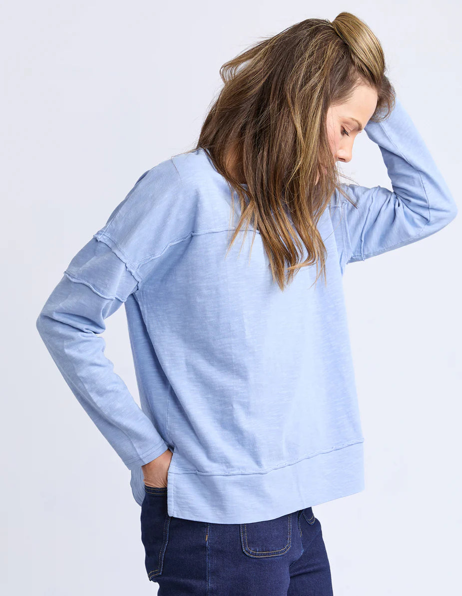 Foxwood - JAYNE THROW ON TOP - LIGHT BLUE