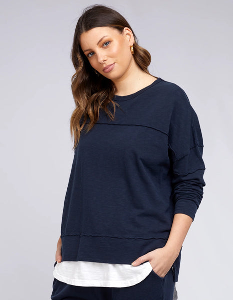 Foxwood - JAYNE THROW ON TOP - NAVY