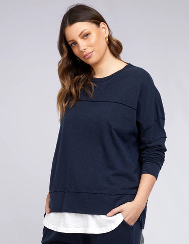 Foxwood - JAYNE THROW ON TOP - NAVY