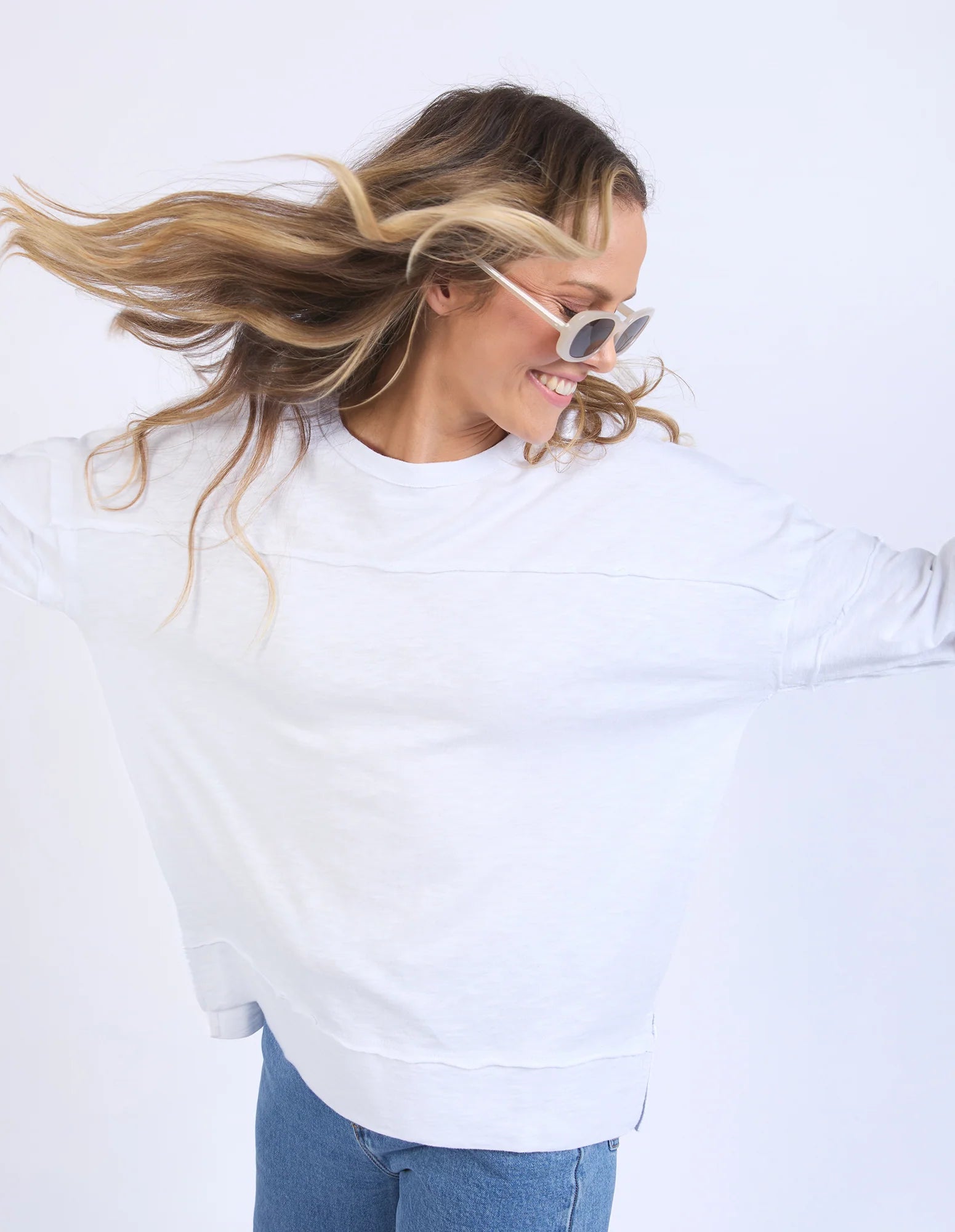 Foxwood - JAYNE THROW ON TOP - WHITE