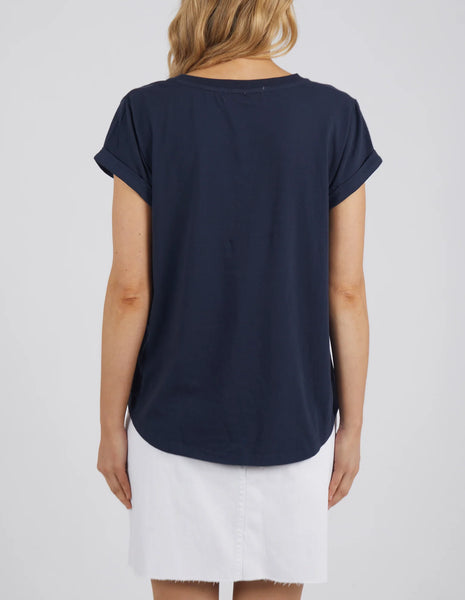 Foxwood - MANLY VEE TEE - NAVY