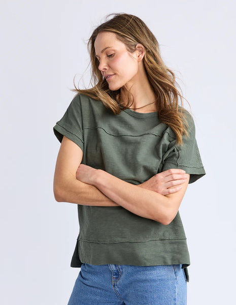 Foxwood - ALLISON TEE -KHAKI