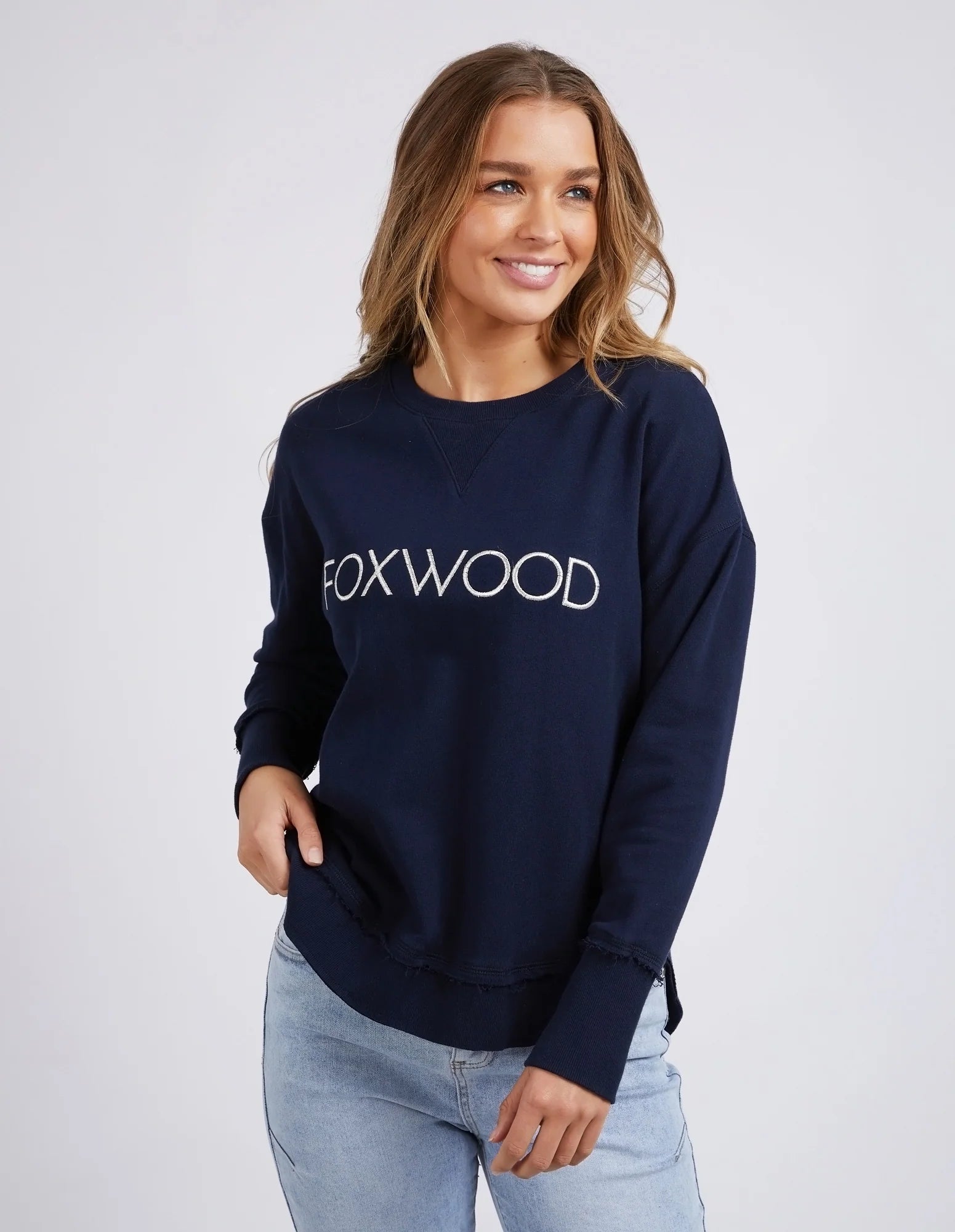 Foxwood - Simplified Crew - NAVY - METALLIC