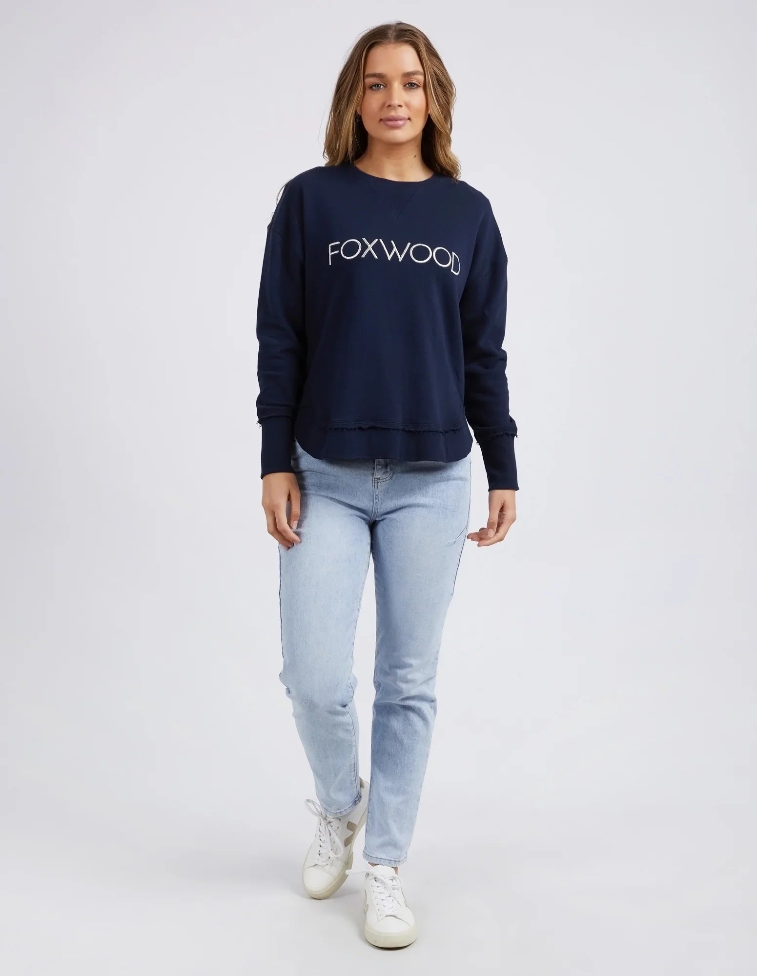 Foxwood - Simplified Crew - NAVY - METALLIC