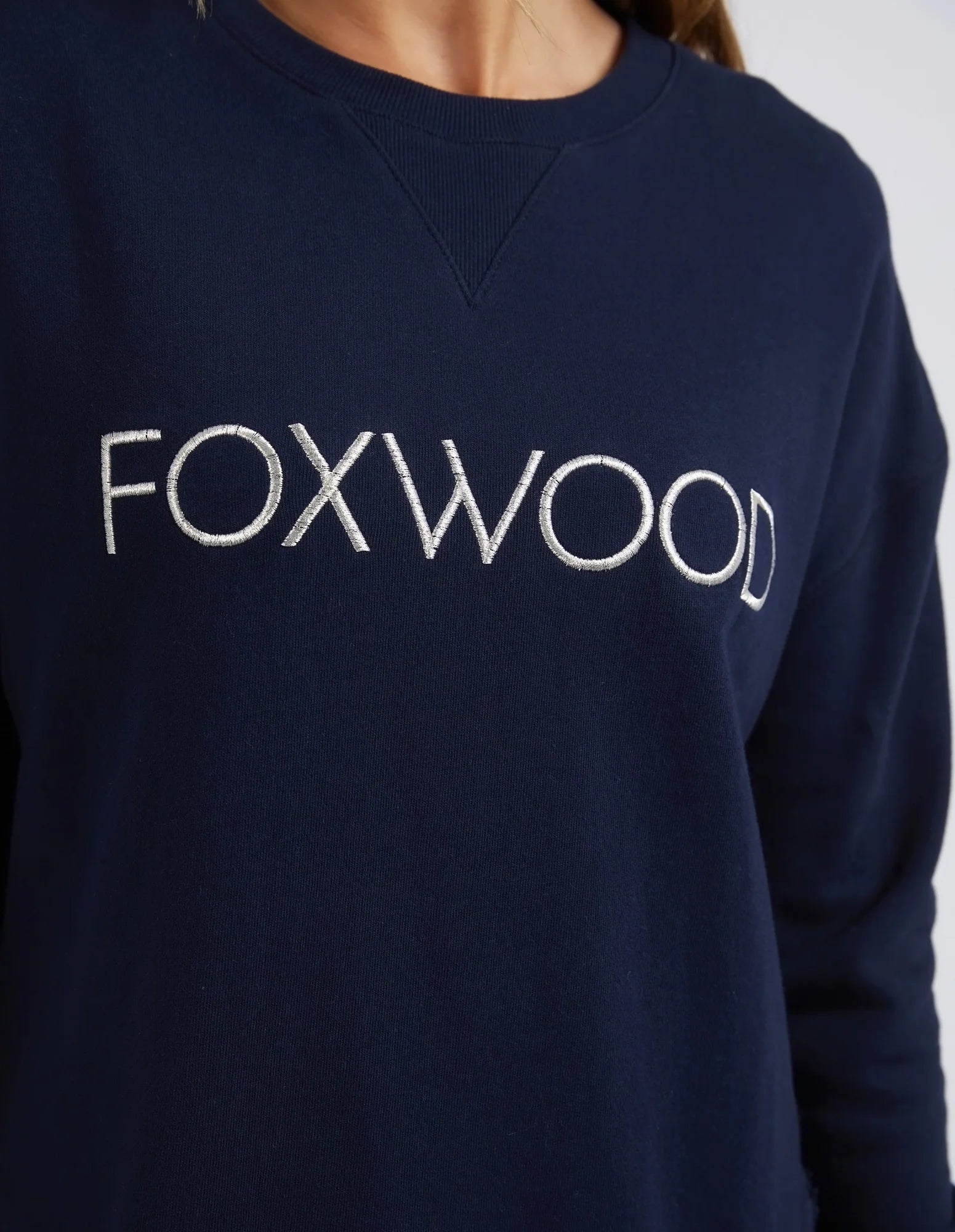 Foxwood - Simplified Crew - NAVY - METALLIC