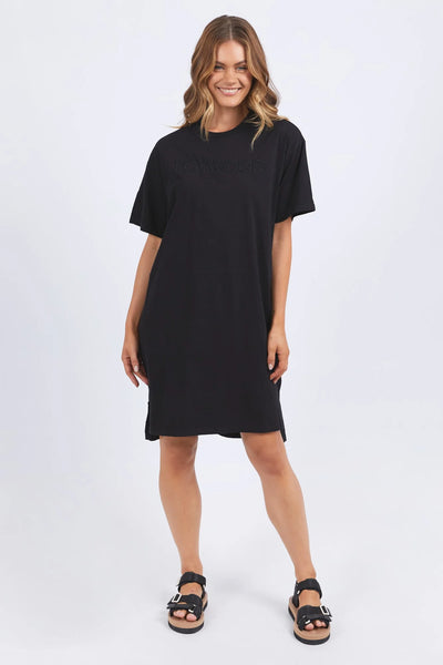 Foxwood - SIMPLIFIED TEE DRESS - WASHED BLACK