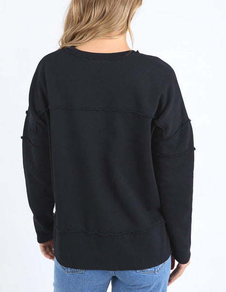 Foxwood -Jayne Throw on Fleece - Black