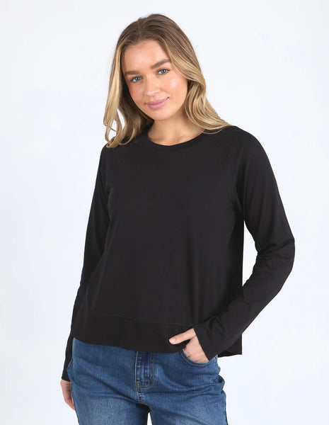 Foxwood - ENDLESS LONG SLEEVE TEE - BLACK
