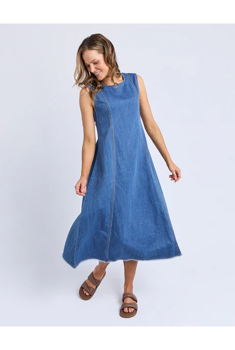 Foxwood - SOLENE DENIM DRESS - BLUE