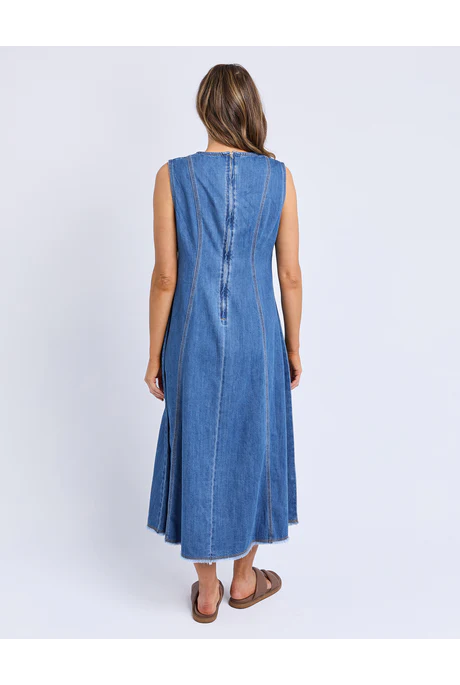 Foxwood - SOLENE DENIM DRESS - BLUE