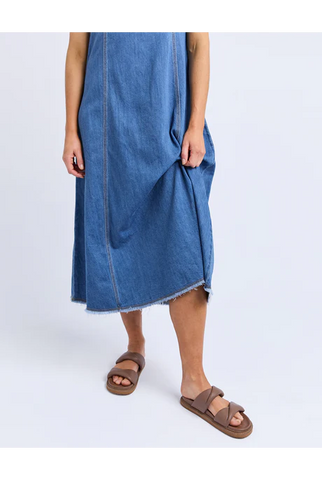 Foxwood - SOLENE DENIM DRESS - BLUE